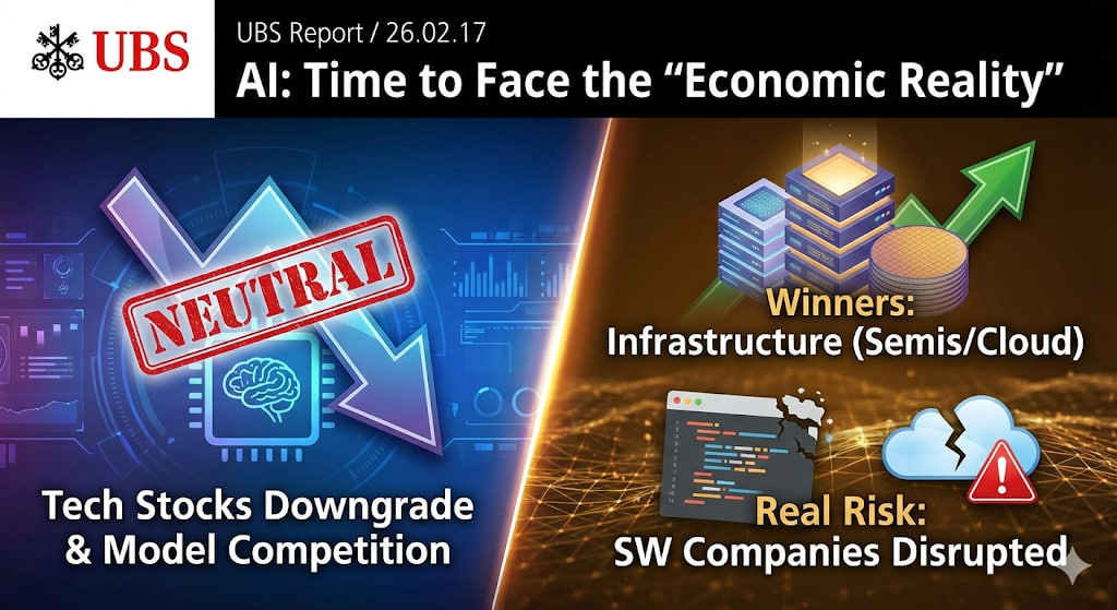 UBS 미국 기술주 전략 : AI, 이제는 ‘경제적 현실’을 마주할 시간